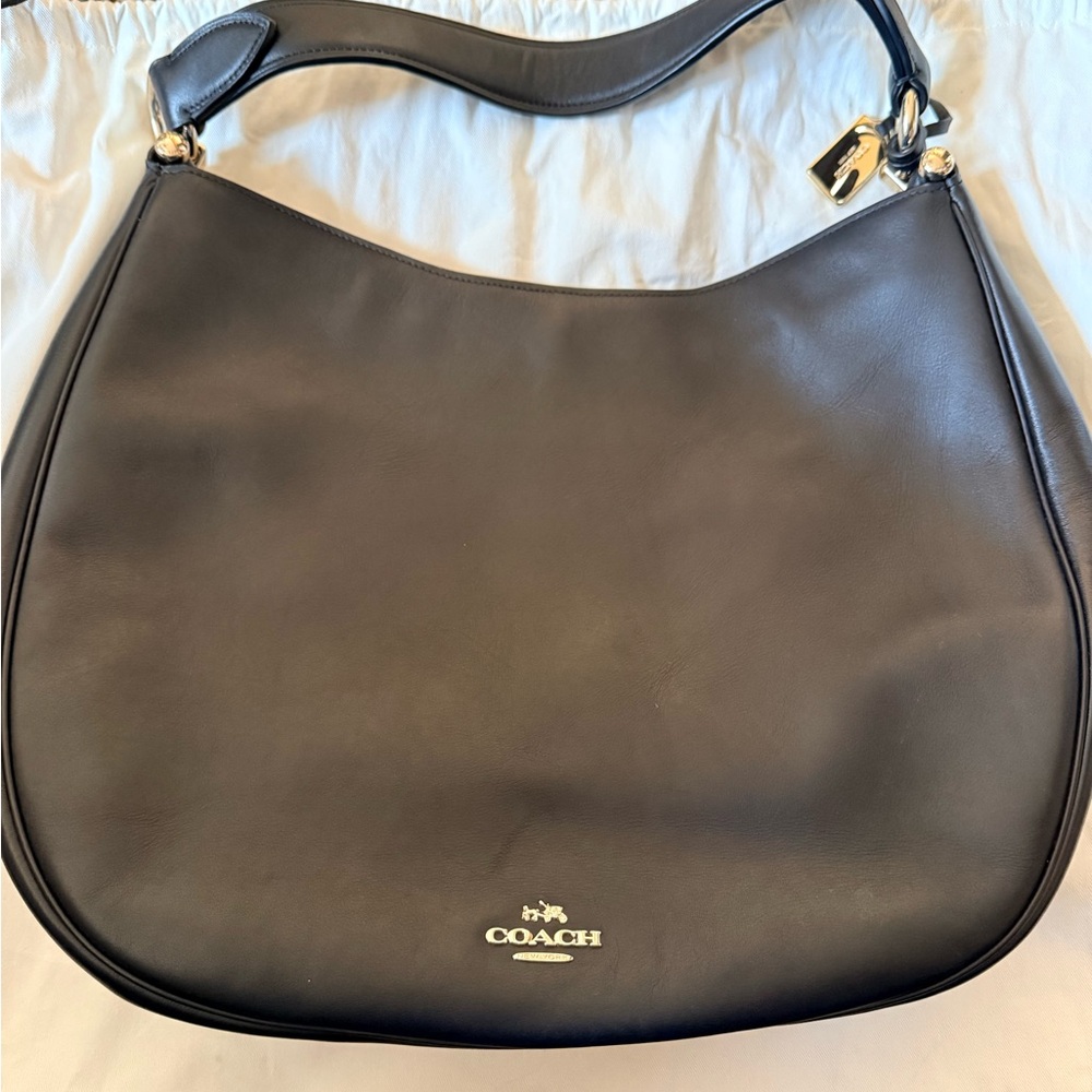 Coach 1941 Nomad Black Glovedhand Leather Hobo Bag